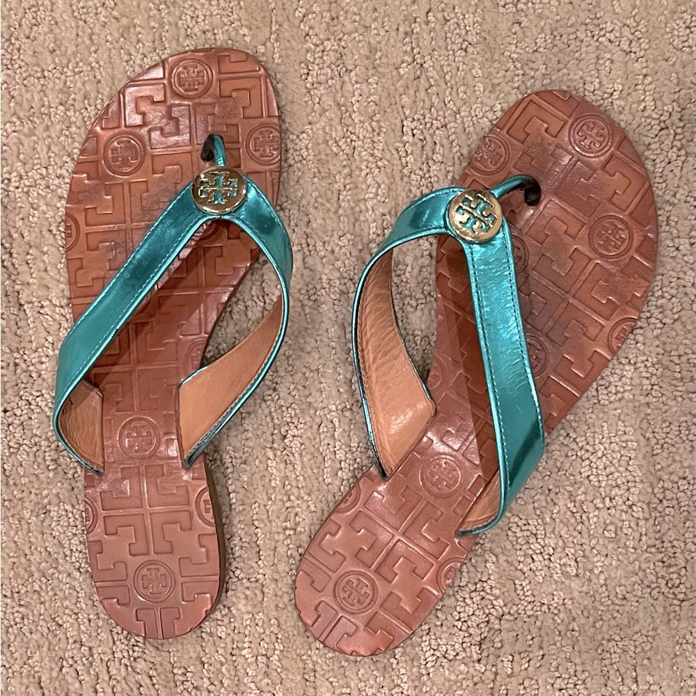 Blue Tory Burch sandals